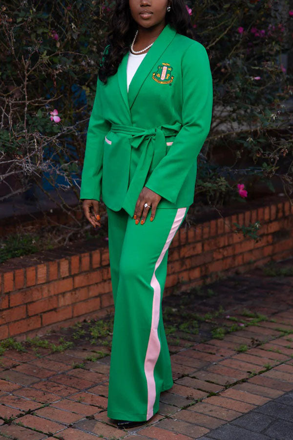 Stylish AKA Colorblock Suit Set