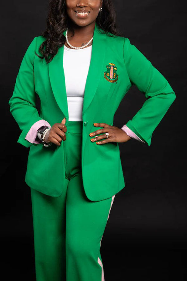 Stylish AKA Colorblock Suit Set