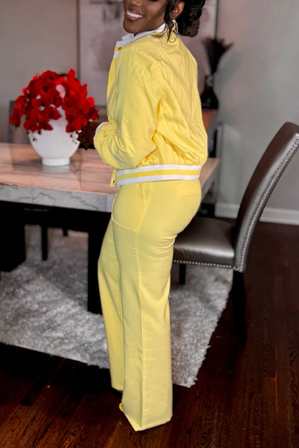 Stylish Varsity Tailored Pant Set