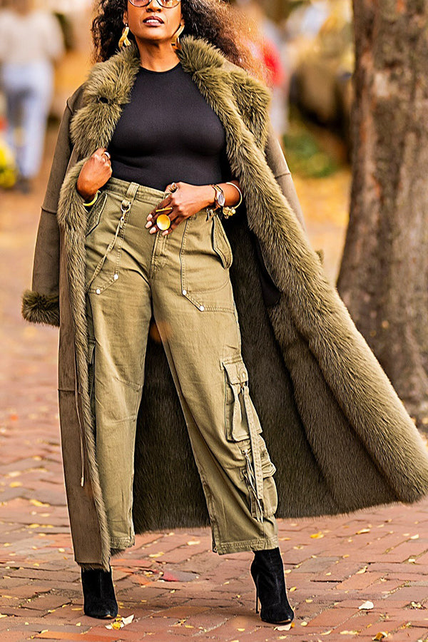 Fashion Zipper Cargo Jeans