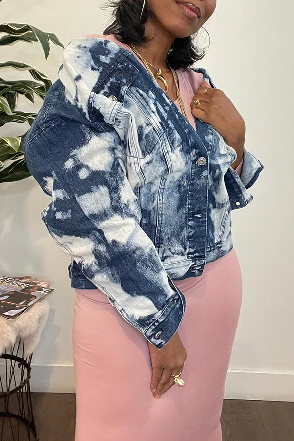 Retro Bleached Denim Jacket