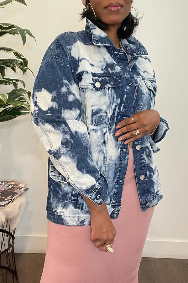 Retro Bleached Denim Jacket