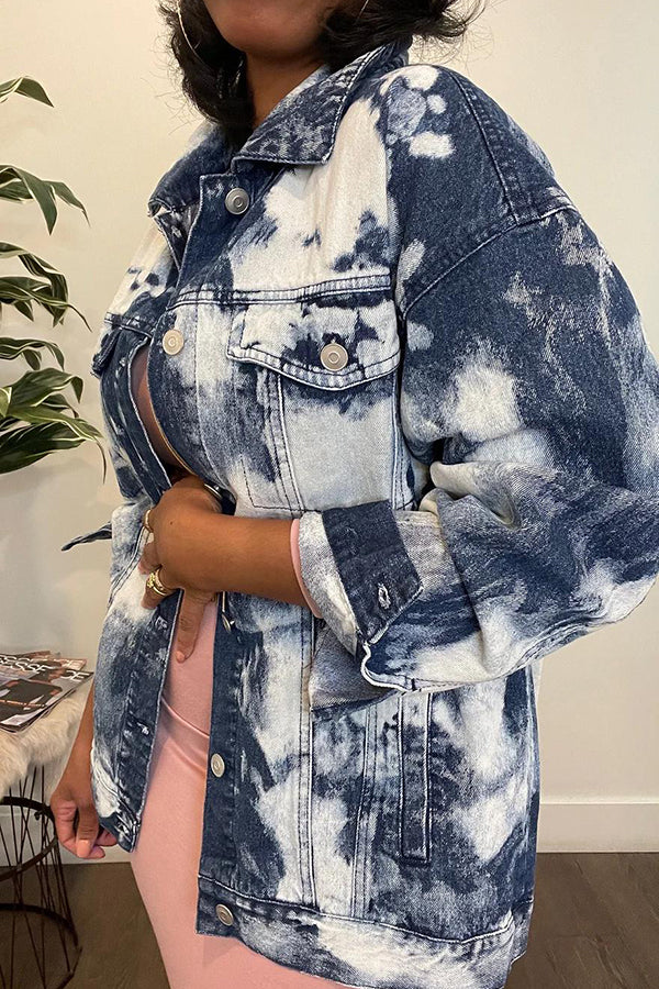 Retro Bleached Denim Jacket