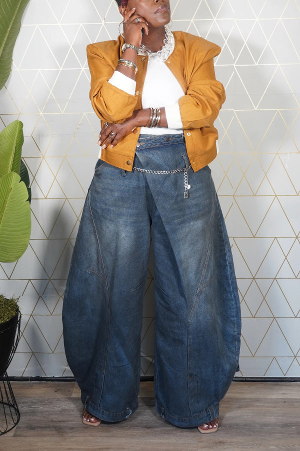 Stylish Contrast Trim Bomber Jacket