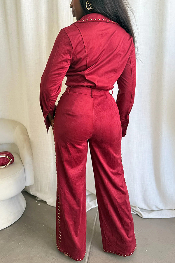 Stylish Studded Shirt & Pants Set