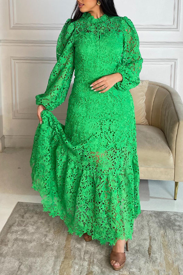 Stylish Schiffy Ruffle Hem Dress
