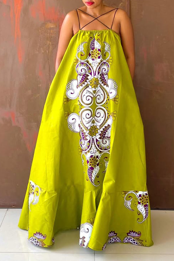 Stylish Mandala Print Cami Dress
