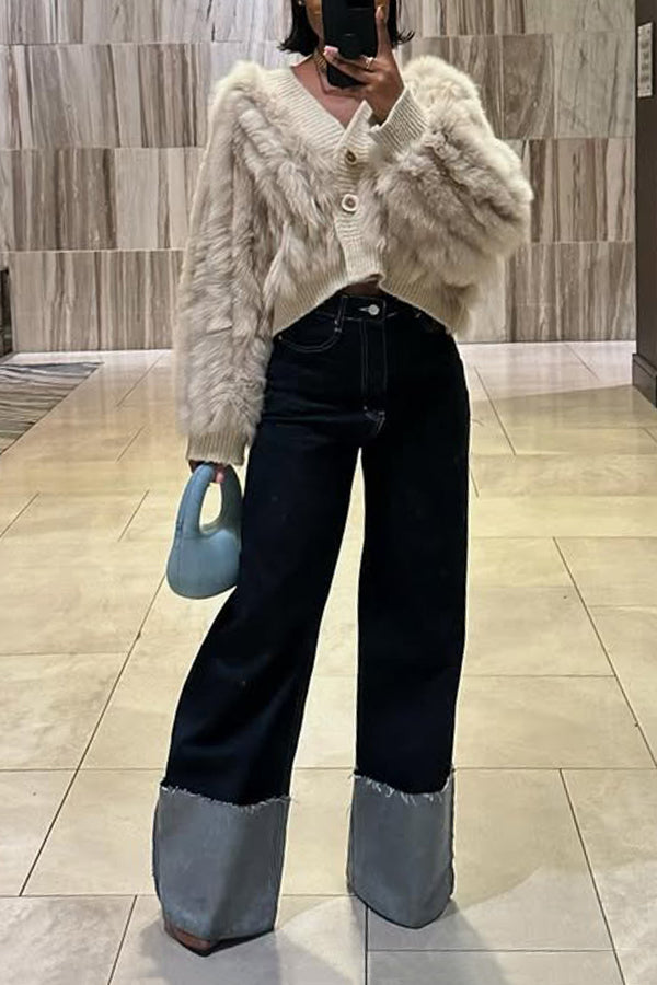 Chic Single Breasted Plush jacket