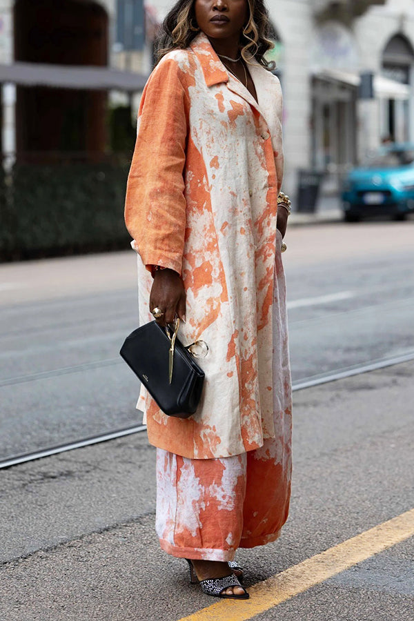 Stylish Button Up Tie Dye Jacket