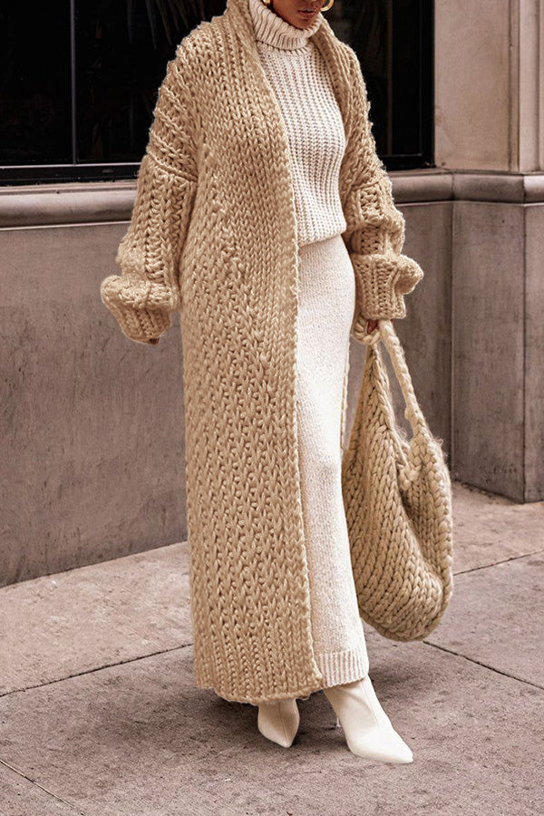 Stylish Warm Chunky Knit Cardigan