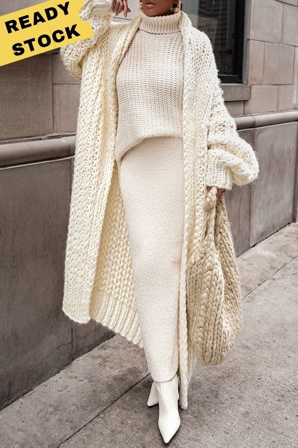 Stylish Warm Chunky Knit Cardigan