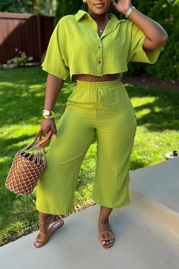 So Special Short Blouse & Pants Set