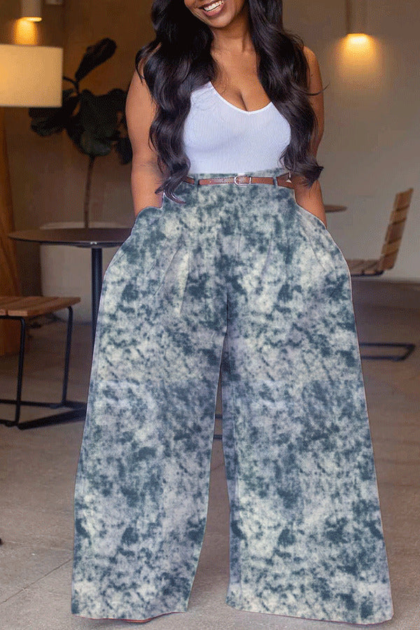 Oversized Tie Dye Wide Leg Pants