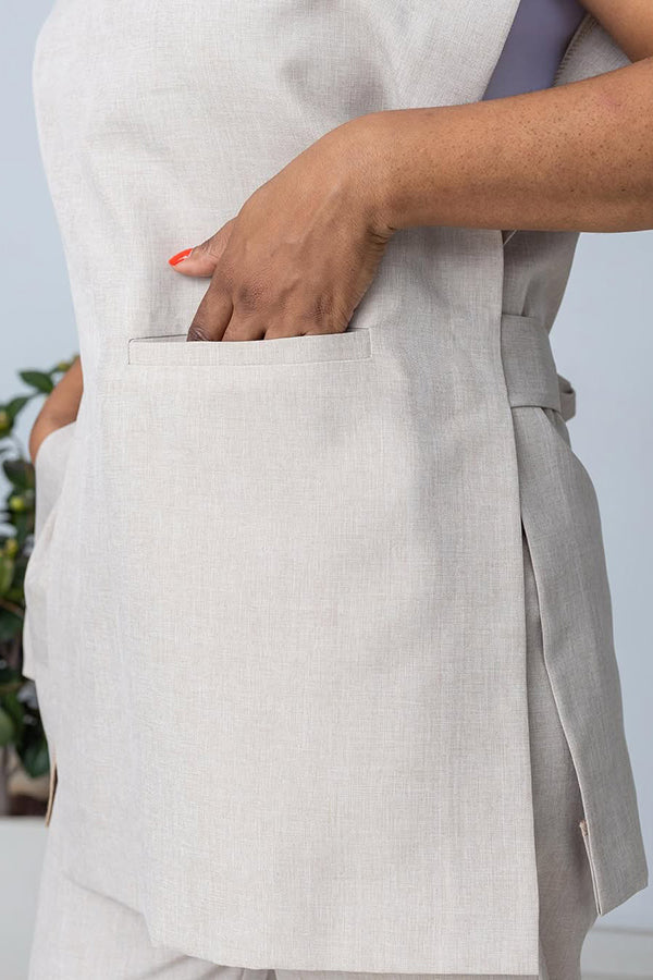 Stylish Side Slit Sleeveless Top & Pants Set