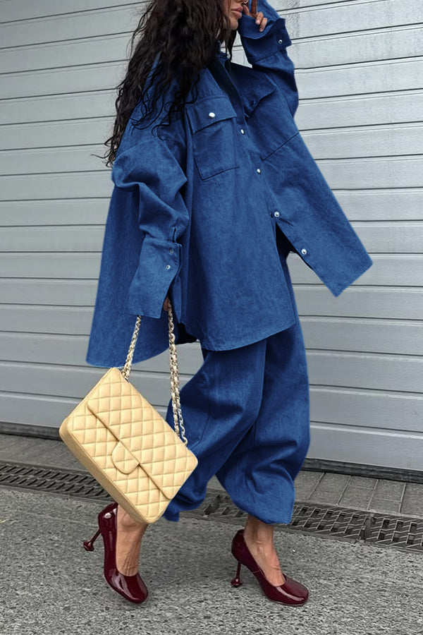 Stylish Double Pocket Denim Jacket & Jeans Set