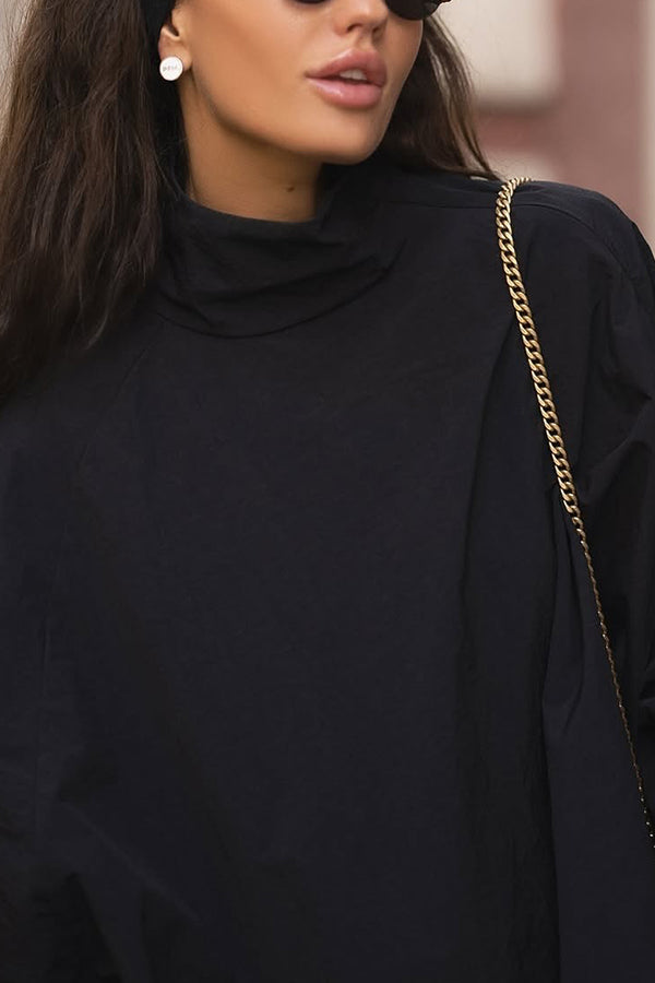 Fashionable Sports Drawstring Pullover Top & Pants Set