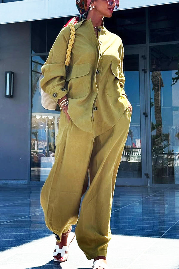 Active Double Pocket Jacket & Pants Set