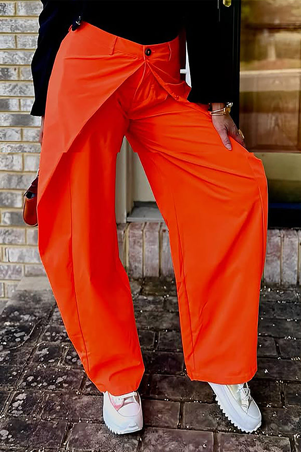 Striking Patchwork Design High Waist Pants