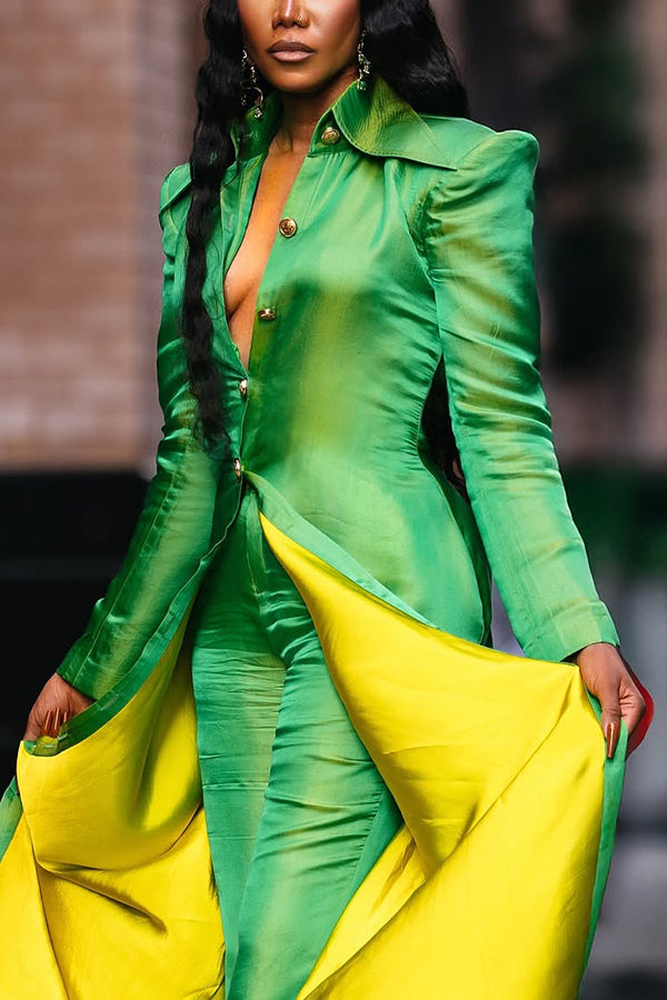 Stunning Button Up Long Coat
