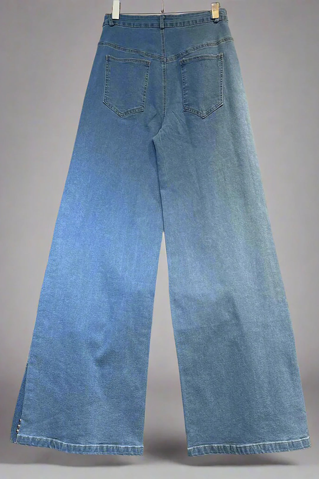 Fashionable Splash High Waist Wide Leg Jeans