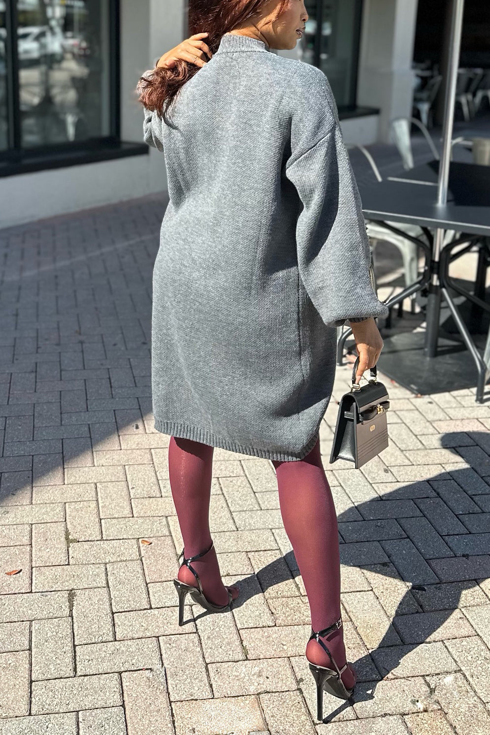 Stylish Cross Slit Front Sweater & Shorts Set