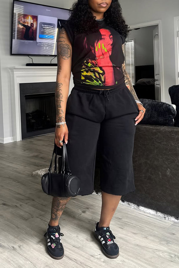 Classic Straight Drawstring Pants