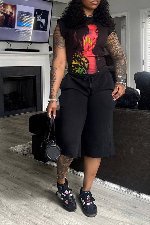 Classic Straight Drawstring Pants