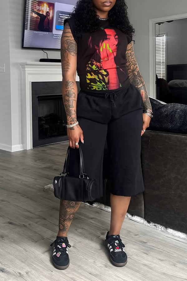 Classic Straight Drawstring Pants