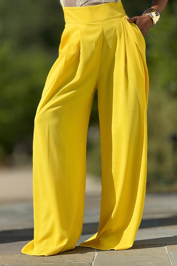 Stylish Banded Waist Palazzo Pants