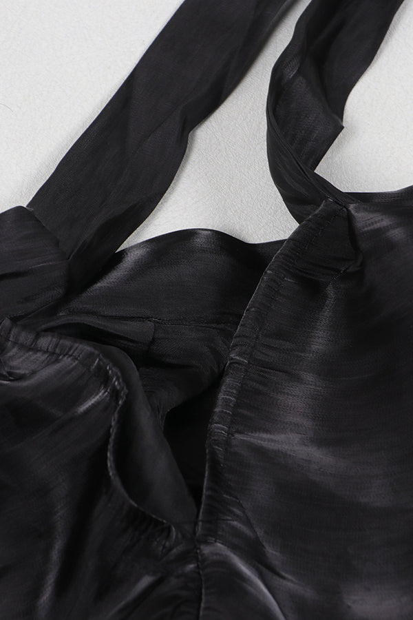 Stylish Satin Loose Ruffle Cape*
