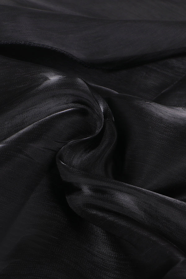 Stylish Satin Loose Ruffle Cape*