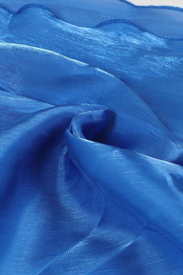 Stylish Satin Loose Ruffle Cape*