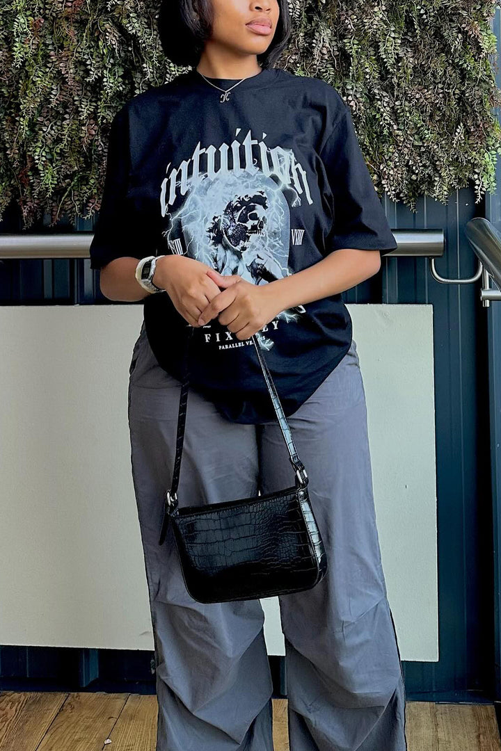 Street Punk Skull Print T-Shirt*