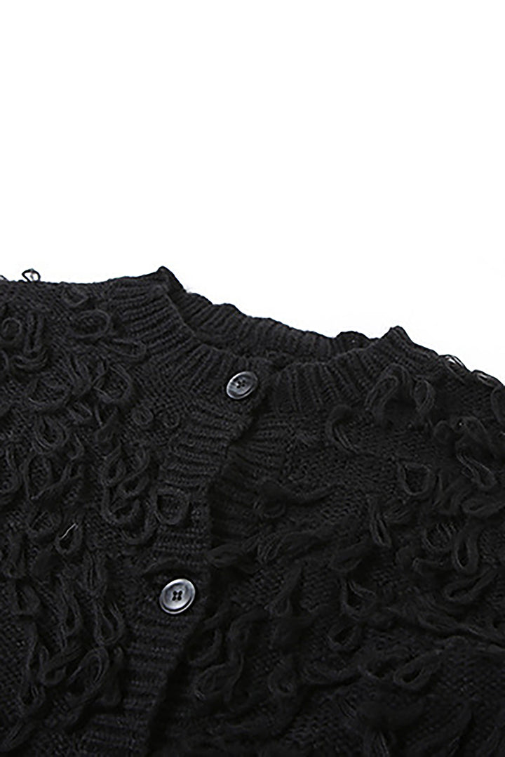 Stylish Soft And Fluffy Terry Detail Sweater*