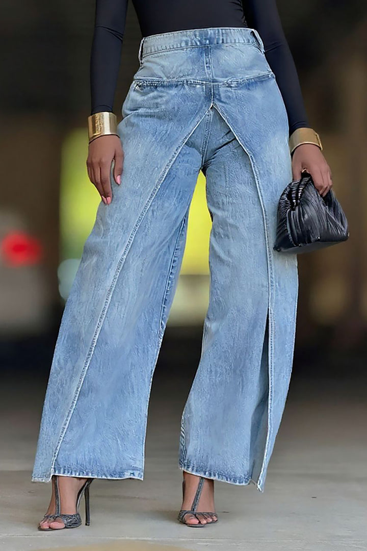 Fashionable Reversible Deconstructed Jeans*