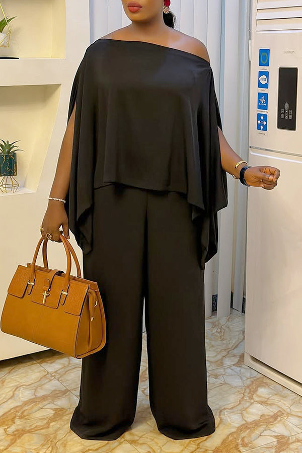 Casual Off Shoulder Top & Shorts Set