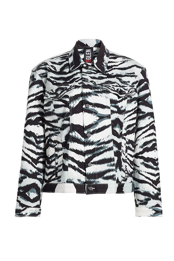 Stylish Animal Print Jacket