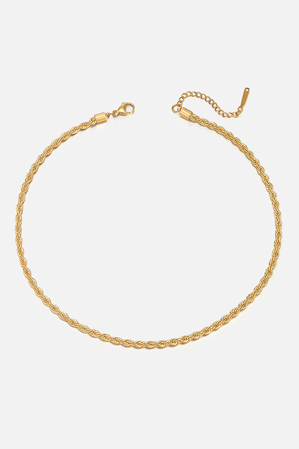 Simple Twist Chain Necklace