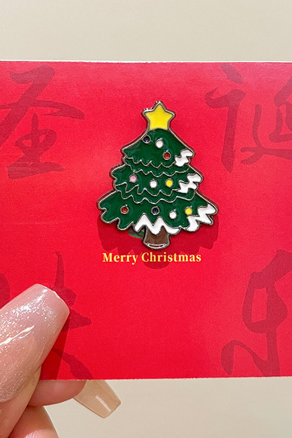 Christmas Cute Metal Brooch