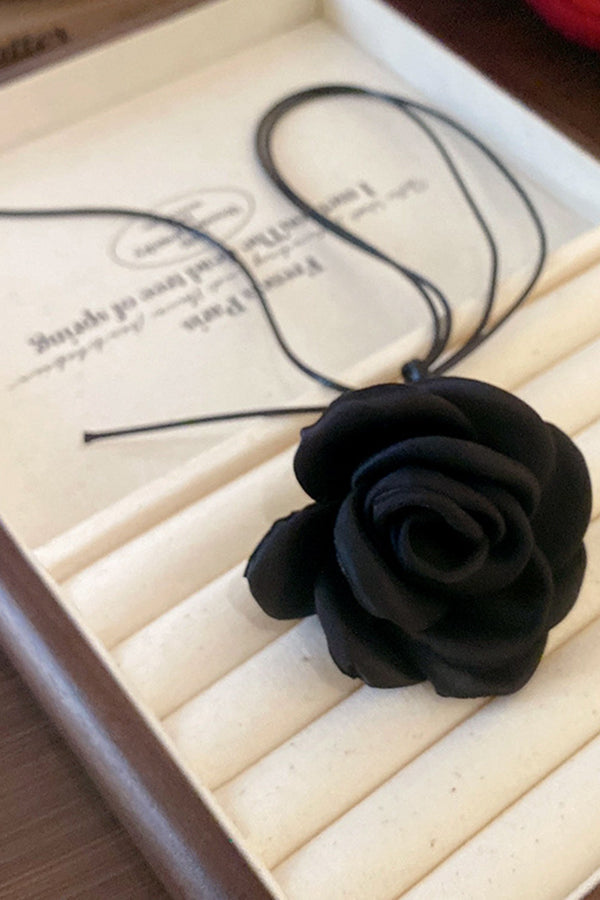 Elegant Rose Flower Multi-layered Necklace