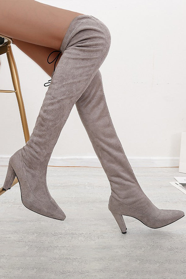 Comfortable Stylish Over-The-Knee Long High heels