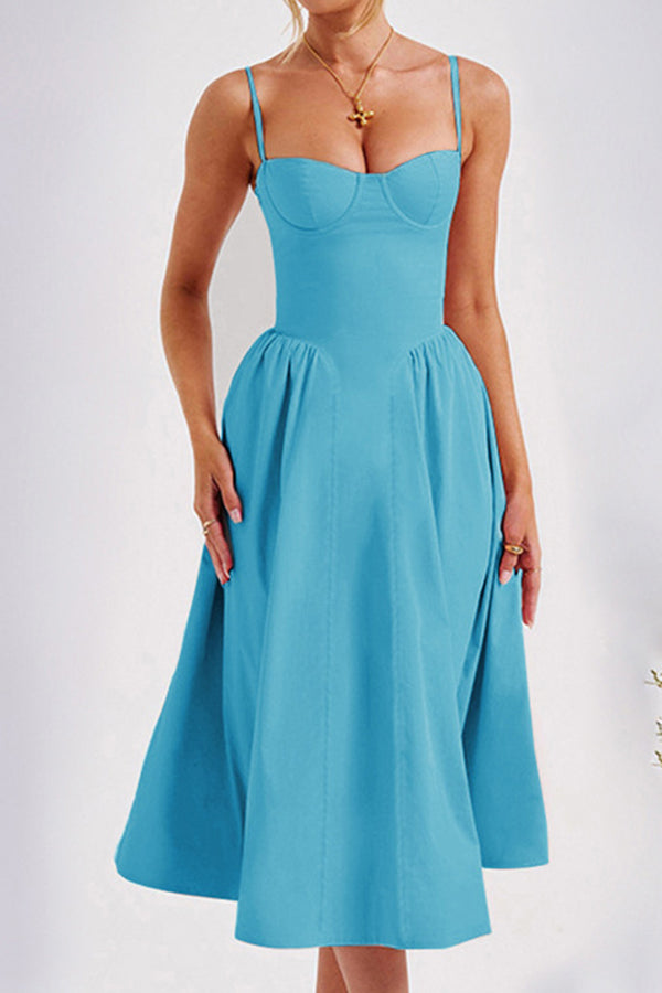 Stylish Sweet Ruched A-line Dress