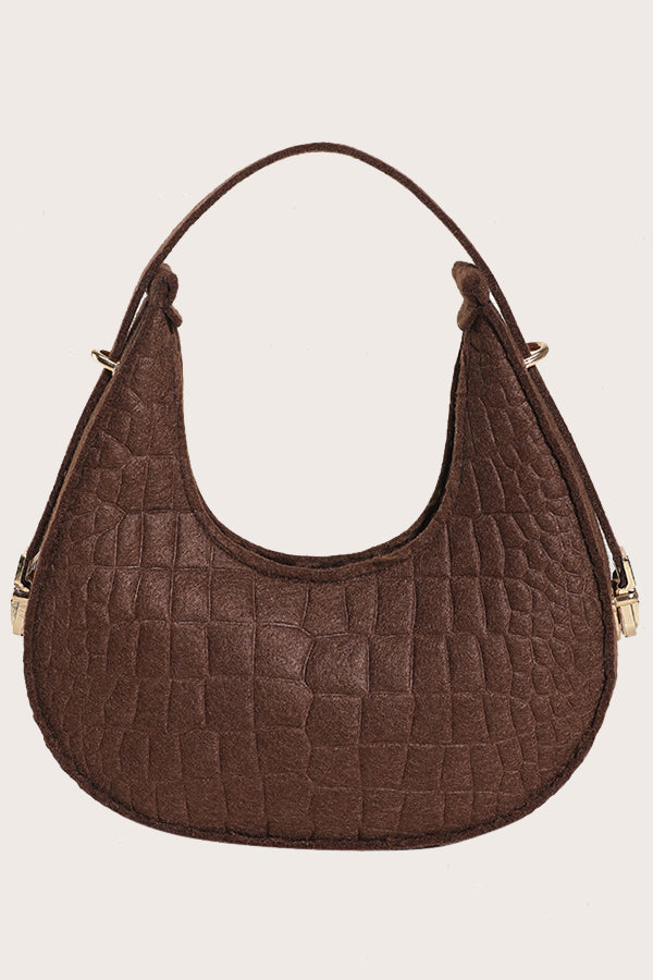 Stylish Textured Small Shoulder Bag