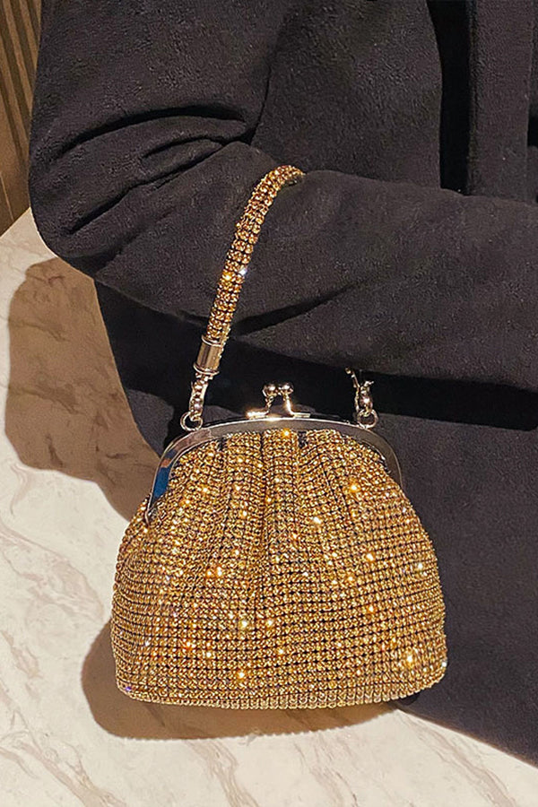 Stylish Glitter Rhinestones Evening Bag 