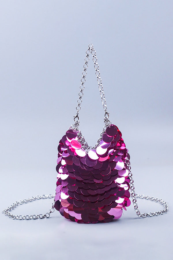 Stylish Sequin Chain Evening Bag