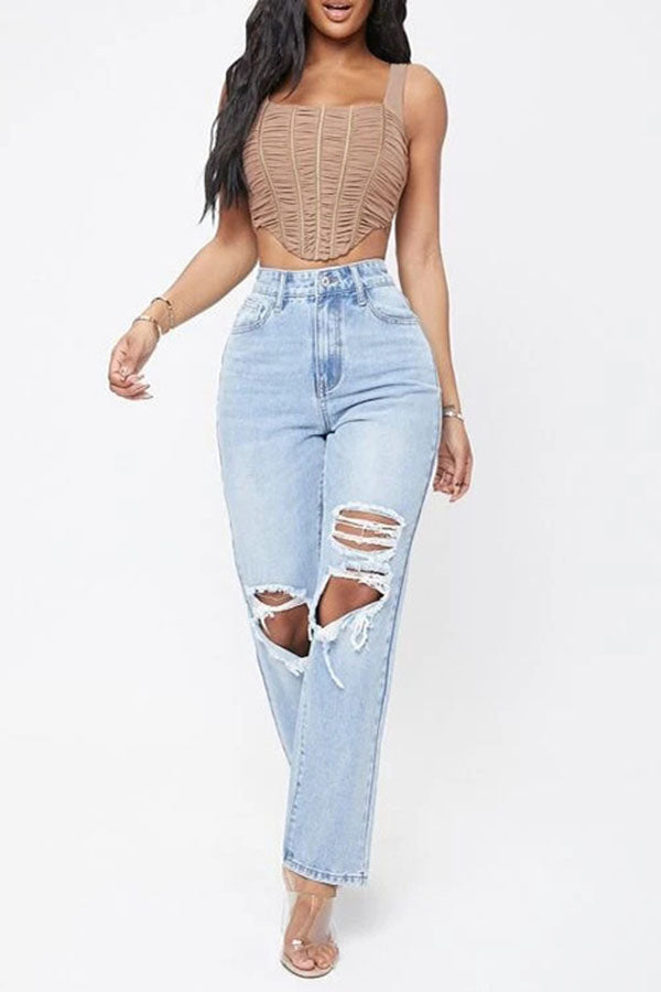 Ripped Loose Jeans