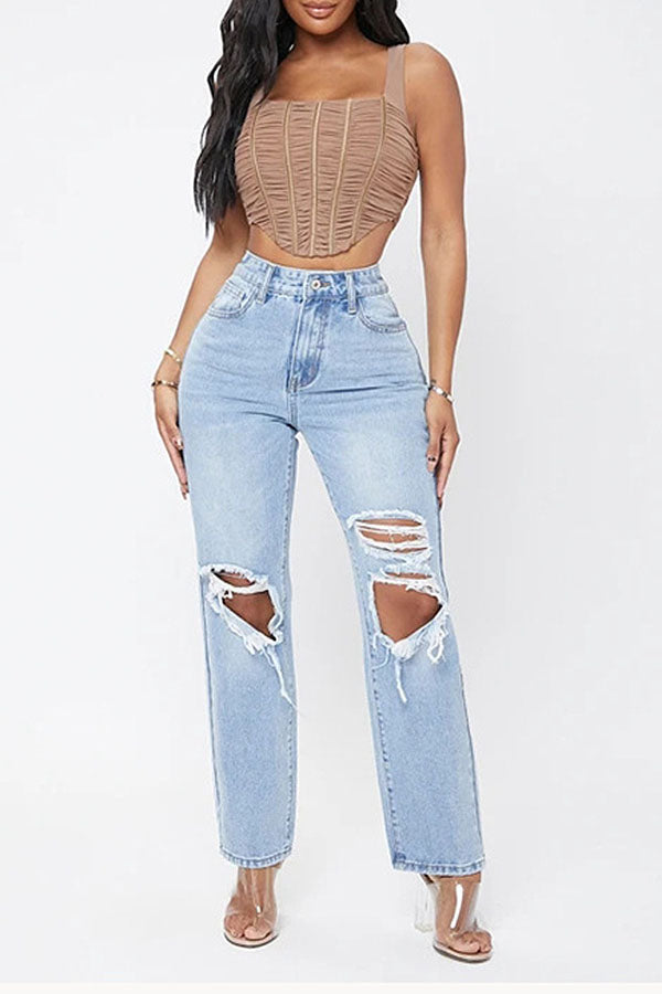 Ripped Loose Jeans