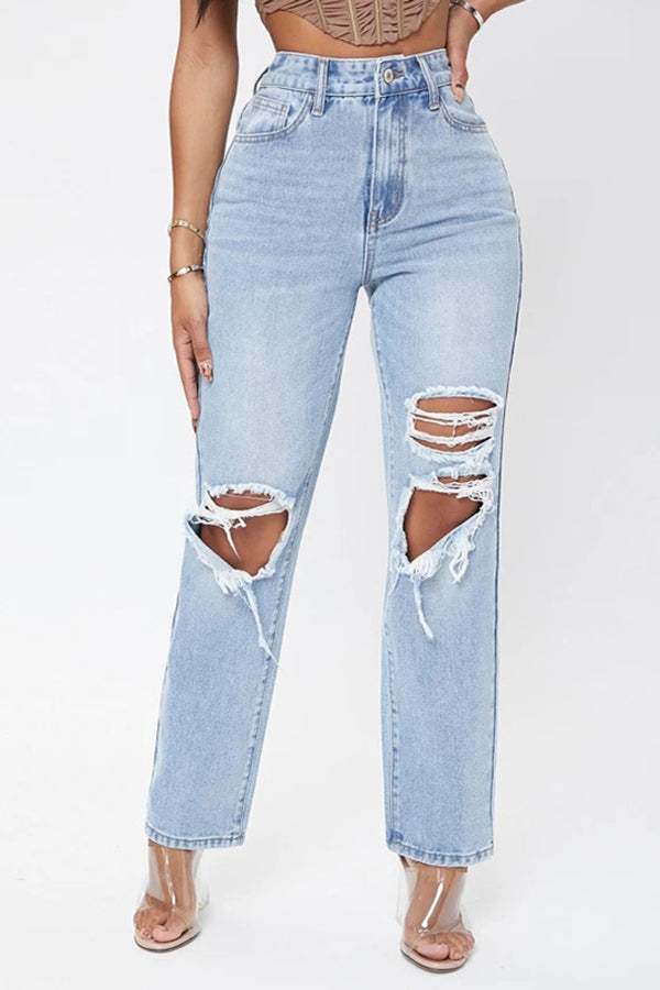 Ripped Loose Jeans