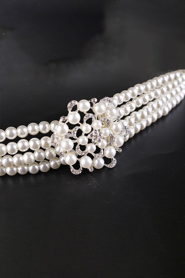 Elegant and Stylish Pearls Belt